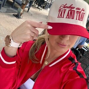 Chiefs Taylor & Travis Cap with Embroidered Text